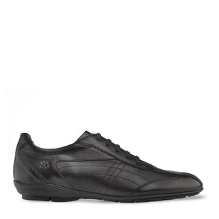 Mezlan 3016-R600 Men's Shoes Black Calf-Skin Leather Sneakers (MZ3379)-AmbrogioShoes