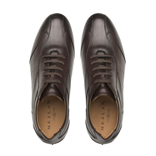 Mezlan 3016-R600 Men's Shoes Medium Brown Calf-Skin Leather Sneakers (MZ3380)-AmbrogioShoes