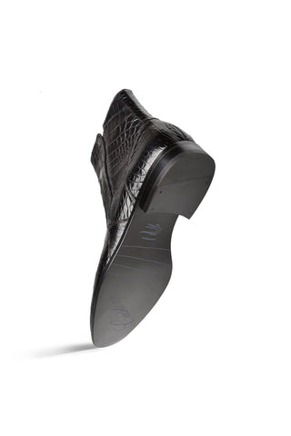 Mezlan 3663-J Belucci Black Alligator Zipper Boots (MZ3699)
