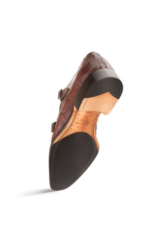 Mezlan 3998-F Prague Sport Crocodile Monk-Straps Loafers (MZ2217)