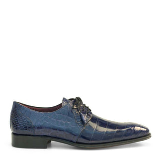 Mezlan 4542-J Men's Shoes Blue Jeans Exotic Alligator Derby Oxfords (MZ3277)-AmbrogioShoes