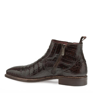 Mezlan 4715-F Blackmore Men's Shoes Brown Exotic Caiman Crocodile Boots (MZ3284)-AmbrogioShoes