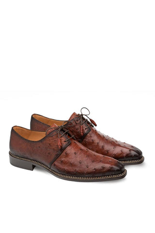 Mezlan 4732-S Tillson Exotic Ostrich Derby (MZ3302)-AmbrogioShoes