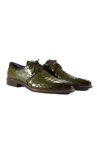 Mezlan 4732-S Tillson Exotic Ostrich Derby (MZ3302)-AmbrogioShoes