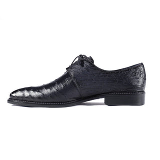 Mezlan 4732-S Tillson Men's Shoes Exotic Ostrich Derby (MZ3302)-AmbrogioShoes
