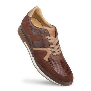 Mezlan 4766-L A802 Men's Shoes Brown Genuine Lizard / Suede / Calf-Skin Leather Sneaker (MZ3314)-AmbrogioShoes