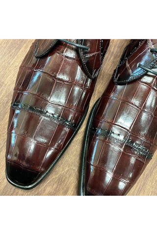 Mezlan 4818-J Alligator Skin Cap-Toe Derby (MZ3368)