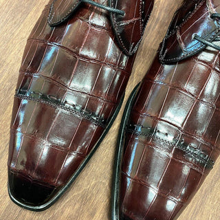 Mezlan 4818-J Exotic Alligator Skin Cap-Toe Derby (MZ3368)-AmbrogioShoes