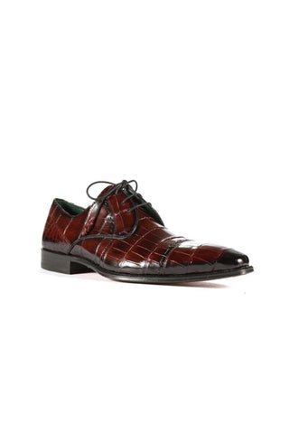 Mezlan 4818-J Exotic Alligator Skin Cap-Toe Derby (MZ3368)-AmbrogioShoes