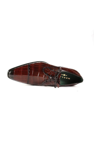 Mezlan 4818-J Exotic Alligator Skin Cap-Toe Derby (MZ3368)-AmbrogioShoes
