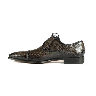 Mezlan 4818-J Men's Shoes Exotic Alligator Skin Cap-Toe Derby (MZ3368)-AmbrogioShoes