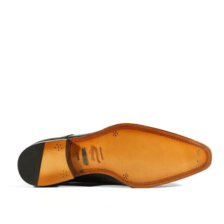 Mezlan 4818-L Men's Shoes Exotic Genuine Lizard Derby Cap-Toe (MZ3367)-AmbrogioShoes