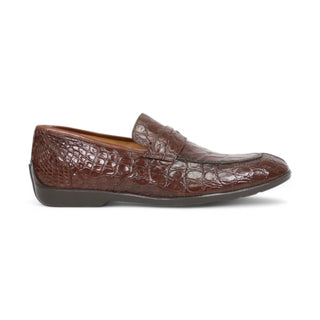 Mezlan 4874C Men's Shoes Exotic Crocodile Skin Penny Loafer (MZ3806)-AmbrogioShoes