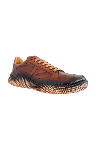 Mezlan 4970-S Exotic Ostrich-Skin Sneakers (MZ3672)-AmbrogioShoes