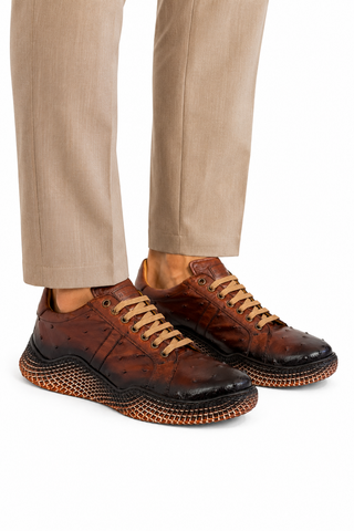 Mezlan 4970-S Ostrich-Skin Sneakers (MZ3672)