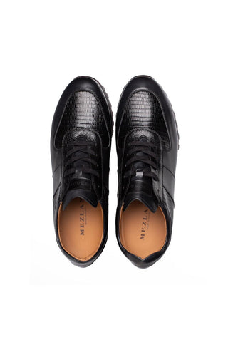 Mezlan 50188-L Greenwich Exotic Lizard Skin & Calf-Skin Leather Sneaker (MZ3929)-AmbrogioShoes