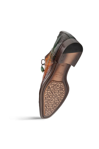 Mezlan 50194-J Marble Alligator Skin Oxford (MZ3921)