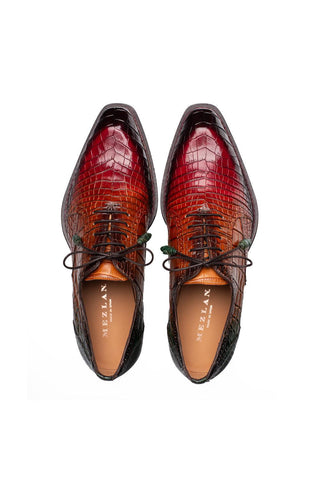 Mezlan 50194-J Marble Alligator Skin Oxford (MZ3921)