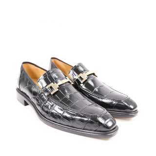 Mezlan 50222-J Men's Shoes Exotic Alligator Horse-Bit Loafer (MZ3924)-AmbrogioShoes