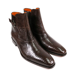 Mezlan 50228-L Exotic Lizard Skin Buckle Boot (MZ3925)-AmbrogioShoes