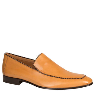 Mezlan 6687 Brandt Men's Shoes Camel Calf-Skin Leather Slip-On Loafers (MZ3340)-AmbrogioShoes