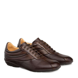 Mezlan Luka Men's Shoes Brown Calf-skin Leather and Deer Skin Sneakers 9079 (MZ3010)-AmbrogioShoes