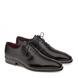 Mezlan 9641 Gavino Men's Shoes Black Calf-Skin Leather Oxfords (MZ3245)-AmbrogioShoes