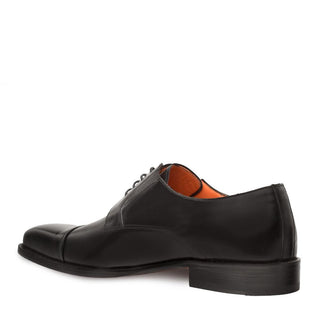 Mezlan 9724 Emilio Men's Shoes Black Calf-SKin Leather Cap-Toe Oxfords (MZ3269)-AmbrogioShoes