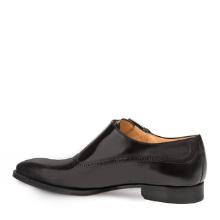 Mezlan 9730 Phillipe Men's Shoes Black Calf-Skin Leather Monk-Strap Loafers (MZS3335)-AmbrogioShoes