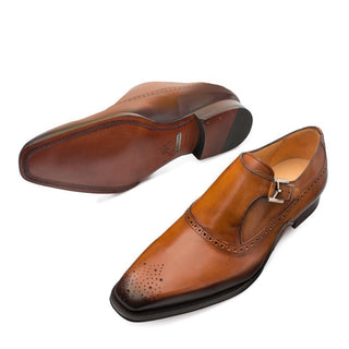 Mezlan 9730 Phillipe Men's Shoes Calf-Skin Leather Single Monk-Strap (MZ3336)-AmbrogioShoes