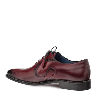 Mezlan 9743 Ellwood Men's Shoes Burgundy Calf-Skin Leather Oxfords (MZ3247)-AmbrogioShoes