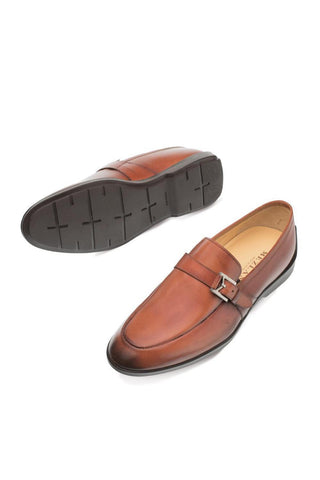 Mezlan 9805 Granby Cognac Leather Monk Strap (MZ3283)