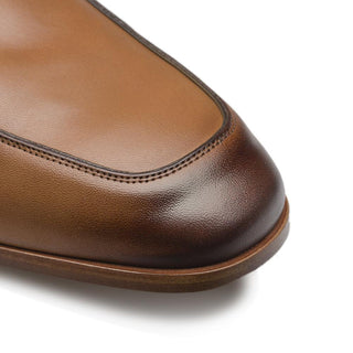 Mezlan 9892 R605 Men's Shoes Cognac Calf-Skin Leather Loafers (MZ3348)-AmbrogioShoes