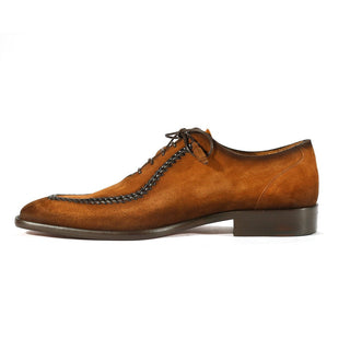 Mezlan 9949 Men's Shoes Cognac Suede Leather Oxfords (MZS3308)-AmbrogioShoes