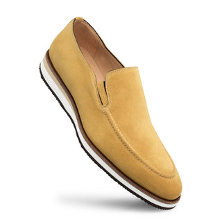 Mezlan 9951-2 R608 Men's Shoes Mustard Suede Leather Slip On Loafers (MZ3371)-AmbrogioShoes