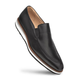 Mezlan 9951 R608 Men's Shoes Black Calf-Skin Leather Slip On Loafers (MZ3373)-AmbrogioShoes