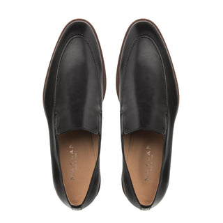 Mezlan 9951 R608 Men's Shoes Black Calf-Skin Leather Slip On Loafers (MZ3373)-AmbrogioShoes