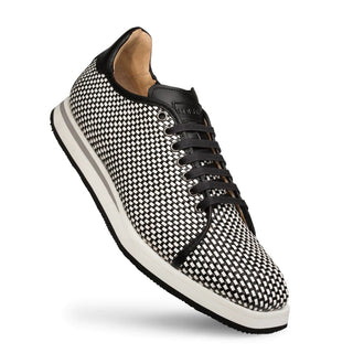 Mezlan A20301 Woven / Calf-Skin Leather Casual Derby Sneakers (MZ3523)-AmbrogioShoes