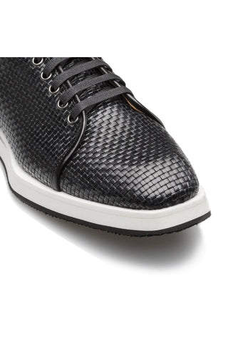 Mezlan A20301 Woven / Calf-Skin Leather Casual Derby Sneakers (MZ3523)-AmbrogioShoes