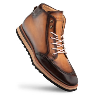 Mezlan A20452 Men's Shoes Tan Calf-Skin Leather High-Top Hybrid Boots (MZ3531)-AmbrogioShoes