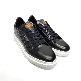 Mezlan A20456 Quilted Calf-Skin Leather Casual Sneakers (MZ3545)-AmbrogioShoes