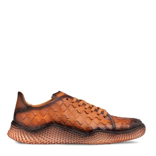 Mezlan A20603 Men's Shoes Tan Woven Leather Super Sneakers (MZ3605)-AmbrogioShoes