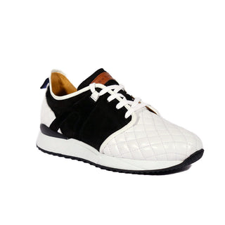 Mezlan A20742 Suede / Quilted Leather Casual Sneakers (MZ3639)-AmbrogioShoes