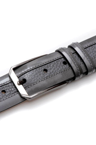 Mezlan AO11113 Men's Leather & Deer-Skin Leather Belt (MZB1156)