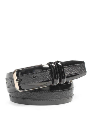 Mezlan AO11113 Men's Leather & Deer-Skin Leather Belt (MZB1156)