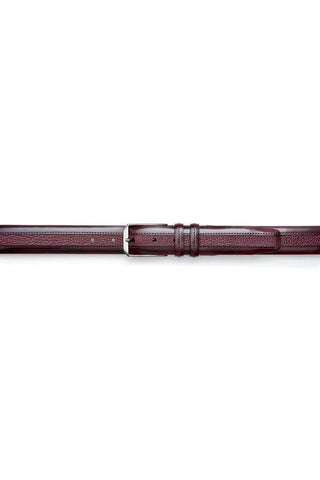 Mezlan AO11113 Men's Leather & Deer-Skin Leather Belt (MZB1156)