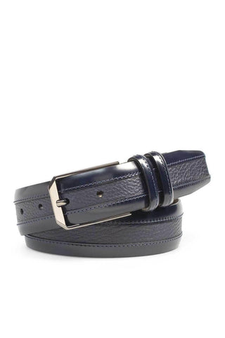 Mezlan AO11113 Men's Leather & Deer-Skin Leather Belt (MZB1156)