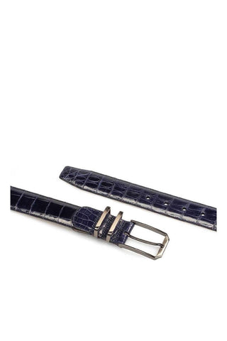 Mezlan AO11115 Men's Exotic Crocodile Skin Belt (MZB1153)-AmbrogioShoes