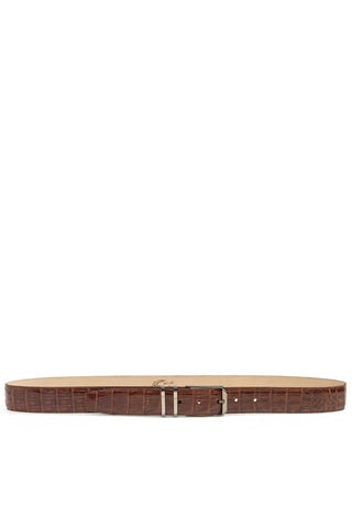 Mezlan AO11115 Men's Exotic Crocodile Skin Belt (MZB1153)-AmbrogioShoes