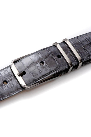 Mezlan AO11115 Men's Exotic Crocodile Skin Belt (MZB1153)-AmbrogioShoes